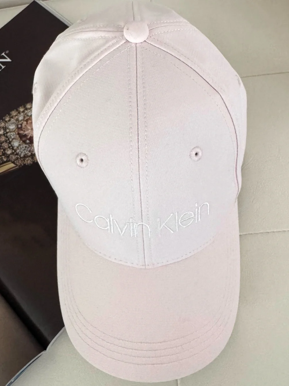 Calvin Klein Pale Pink Embroidered Logo Cap